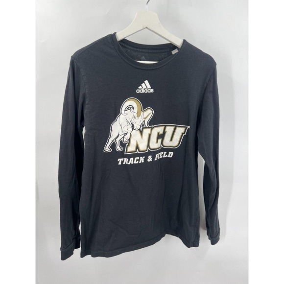 Adidas Amplifier Tee Long Sleeves Black Womens M Medium NCU Track & Field - Picture 2 of 5